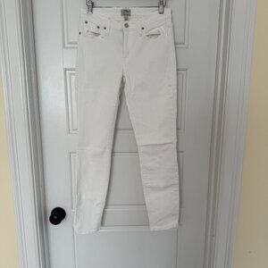 J.Crew Toothpick Jean in White 27